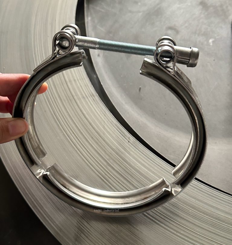 Stainless Steel V Band Clamp 3" Top quality Hydraulic Pipe ClampHose