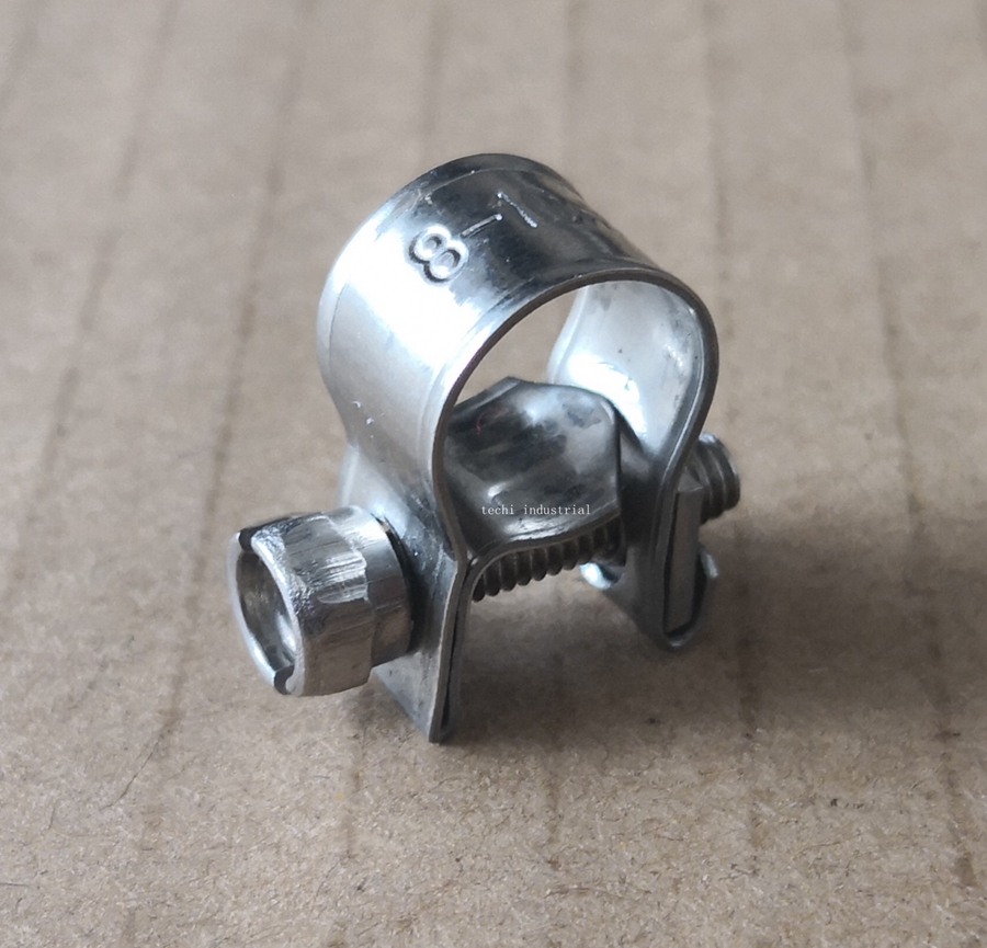 Stainless Steel 304 Mini Clamp Size 8 10mm Top Quality Hydraulic Pipe 